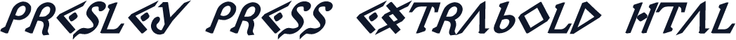 Presley Press ExtraBold Ital