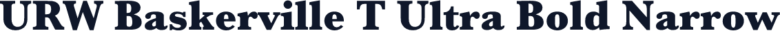 URW Baskerville T Ultra Bold Narrow