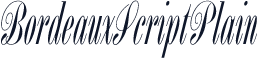 BordeauxScriptPlain