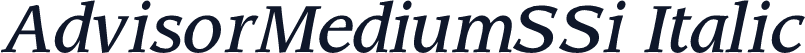 AdvisorMediumSSi Italic