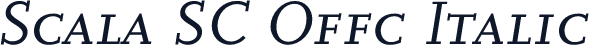 Scala SC Offc Italic