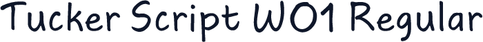 Tucker Script W01 Regular
