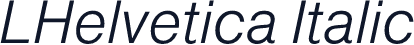 LHelvetica Italic