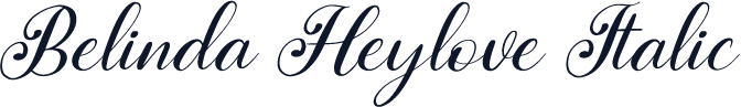 Belinda Heylove Italic