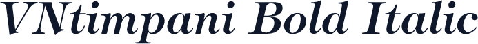 VNtimpani Bold Italic