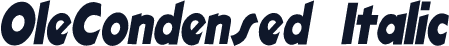 OleCondensed  Italic