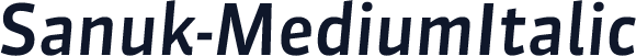 Sanuk-MediumItalic