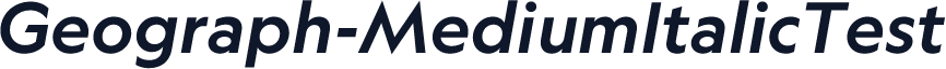 Geograph-MediumItalicTest