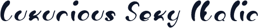 Luxurious Sexy Italic