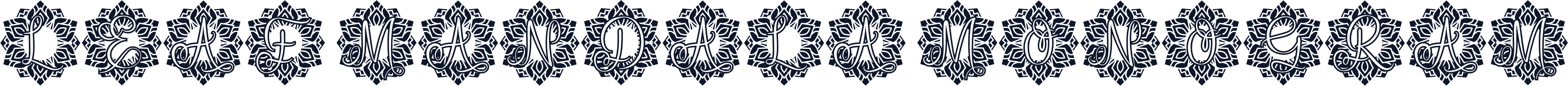 Leaf Mandala Monogram