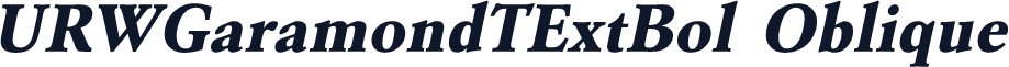 URWGaramondTExtBol Oblique
