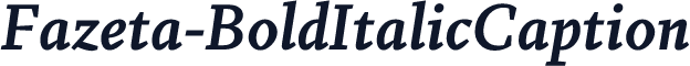 ☞Fazeta-BoldItalicCaption
