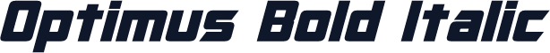 Optimus Bold Italic