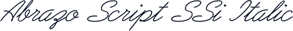 Abrazo Script SSi Italic
