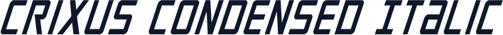 Crixus Condensed Italic
