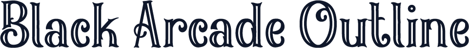 Black Arcade Outline