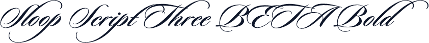 Sloop Script Three BETA Bold