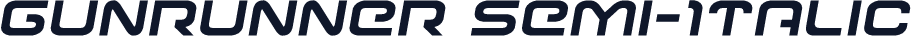 Gunrunner Semi-Italic