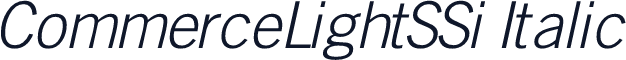 CommerceLightSSi Italic