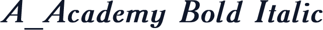 A_Academy Bold Italic
