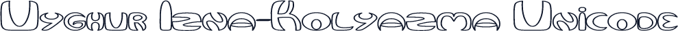 Uyghur Izna-Kolyazma Unicode