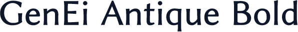 GenEi Antique Bold