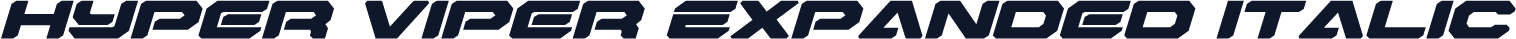 Hyper Viper Expanded Italic