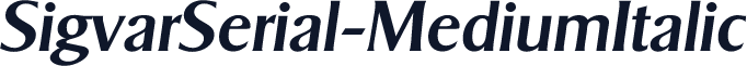 SigvarSerial-MediumItalic