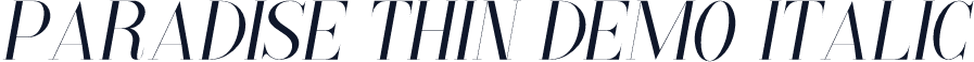 Paradise Thin Demo Italic