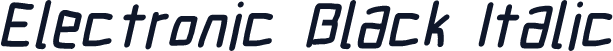 Electronic Black Italic