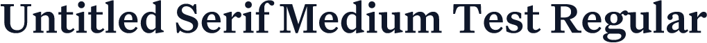 Untitled Serif Medium Test Regular