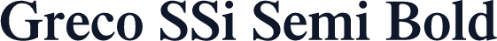 Greco SSi Semi Bold