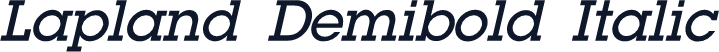 Lapland Demibold Italic