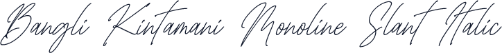 Bangli Kintamani Monoline Slant Italic