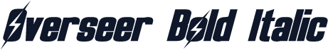 Overseer Bold Italic