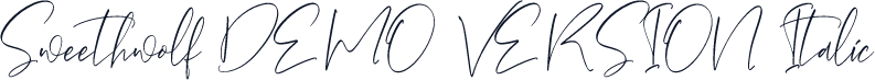 Sweethwolf DEMO VERSION Italic