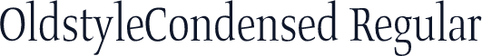 OldstyleCondensed Regular