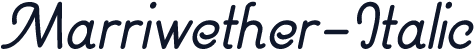 Marriwether-Italic