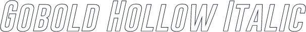 Gobold Hollow Italic