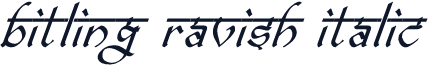 bitling ravish Italic