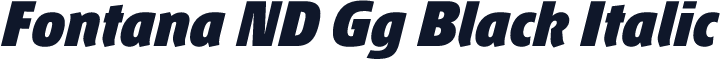 Fontana ND Gg Black Italic