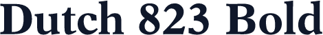 Dutch 823 Bold