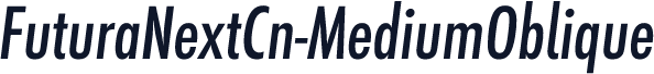 FuturaNextCn-MediumOblique