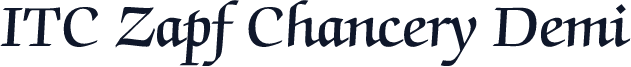 ITC Zapf Chancery Demi
