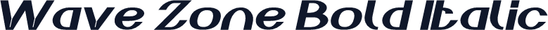 Wave Zone Bold Italic
