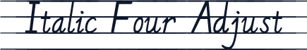 Italic Four Adjust