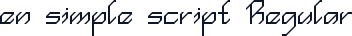 en simple script Regular