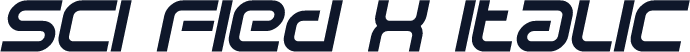 Sci Fied X Italic