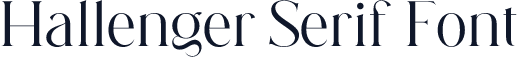 Hallenger Serif Font