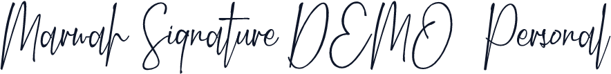 Marwah Signature DEMO (Personal